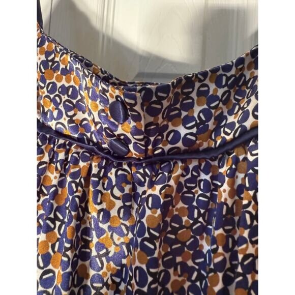 Navy/Gold Cami Silky Woman's Size Large - Picture 3 of 3